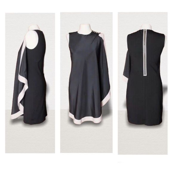 Ted Baker Bolty Dress Asymmetric Draped Cape - Picture 7 of 14